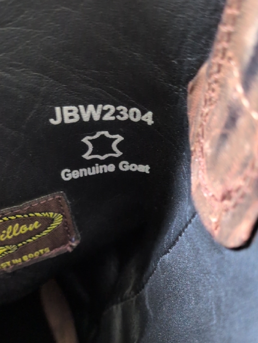 JB DILLON I Brown Leather Snip Toe Embroidered Cowgirl Western Cowboy Boots, 8.5 - Picture 10 of 16